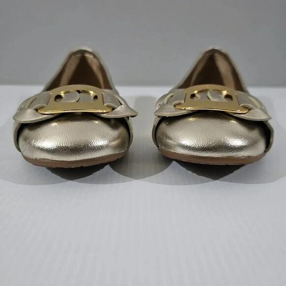 NEW See By Chloe Chany Ballet Flat Womens EU 40 Metallic Gold Leather Designer - Picture 6 of 14
